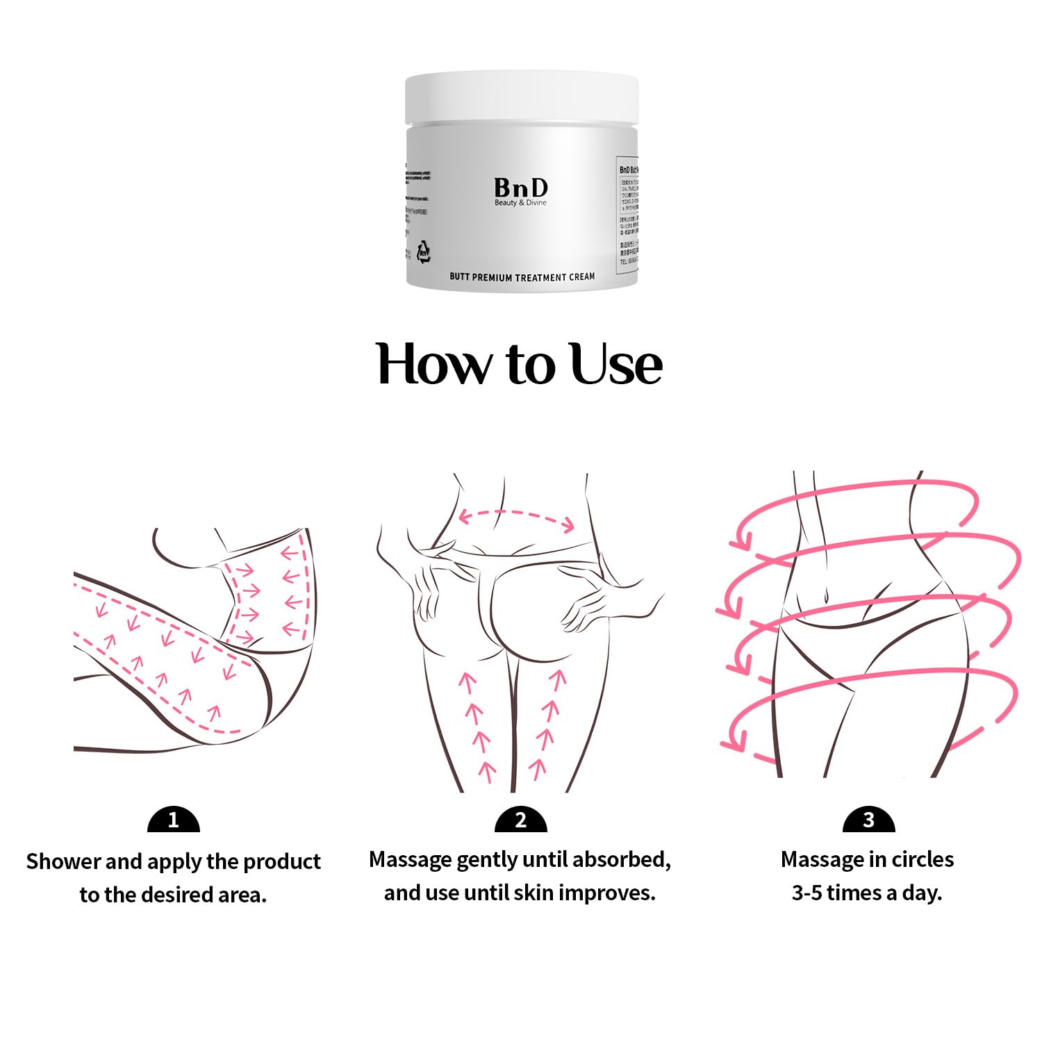 Butt Premium Treatment Cream 3.4fl oz – Butt Firming &amp; - BnD