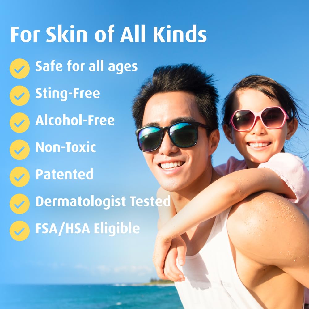 Solarcaine Cooling Hydrogel moisturizer with hypochlorous acid in a 6 oz jar, designed to soothe and hydrate skin.