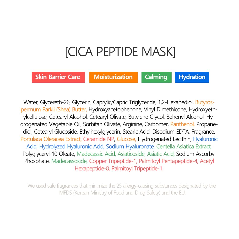 Cica Peptide Cellulose Bamboo Sheet Mask for Hydration &amp; - SWANICOCO