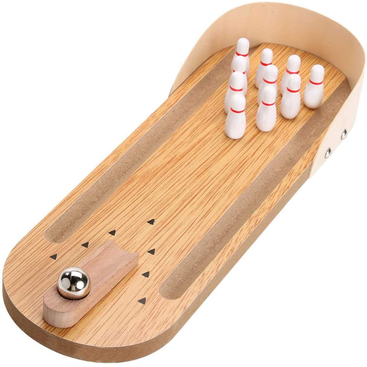 Table Top Mini Bowling Game Set-Tabletop Wooden Board Mini - Product Imagery