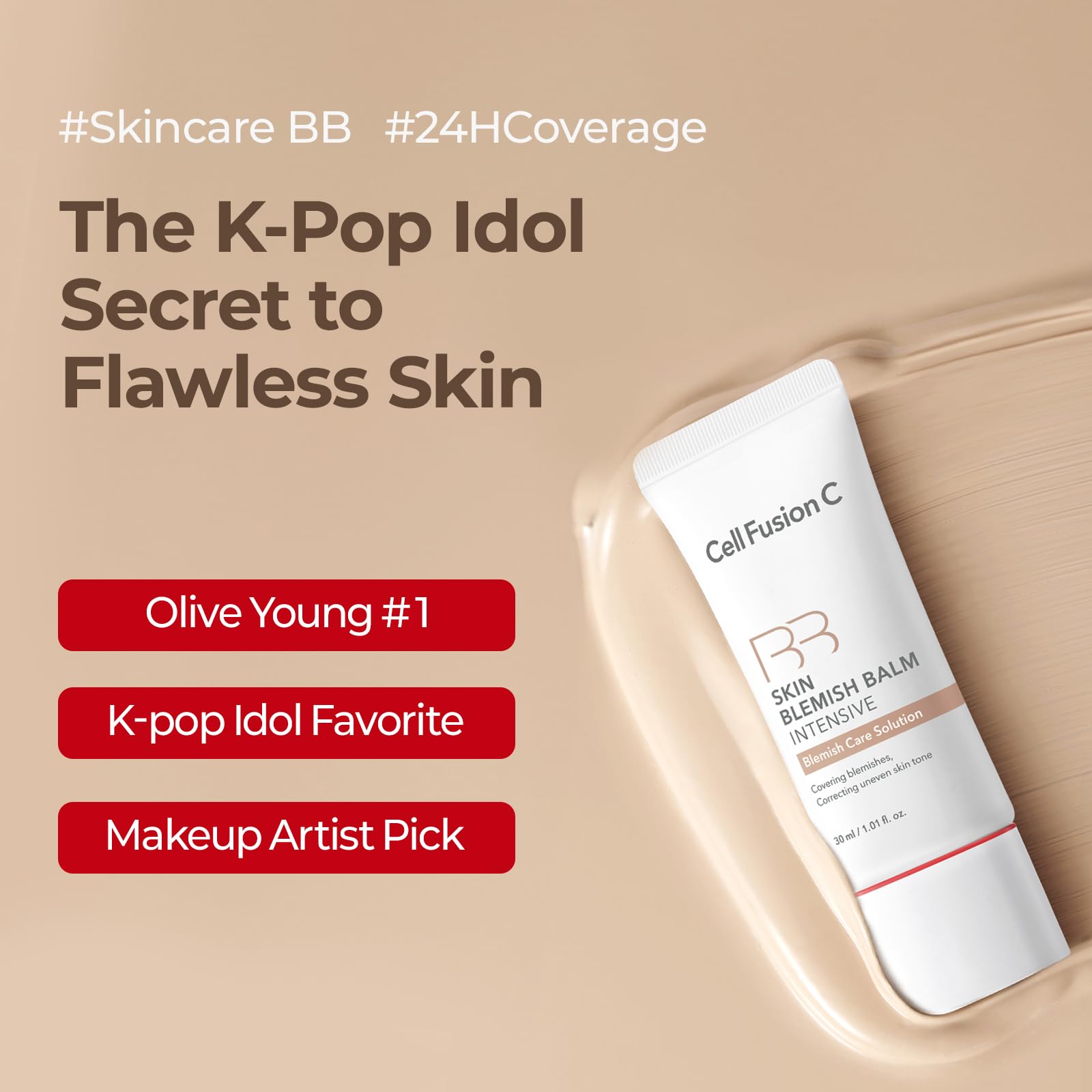 Cell Fusion C Skin Blemish Balm No.23 Signature Beige - Light Medium & - Cell Fusion C Official Product View 3