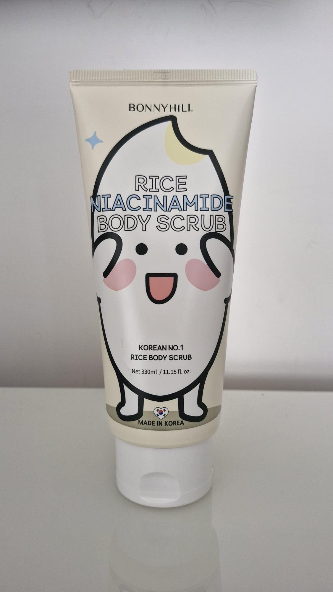 Rice Niacinamide Body Scrub, Exfoliating Cream for Softer Skin, - Product Imagery