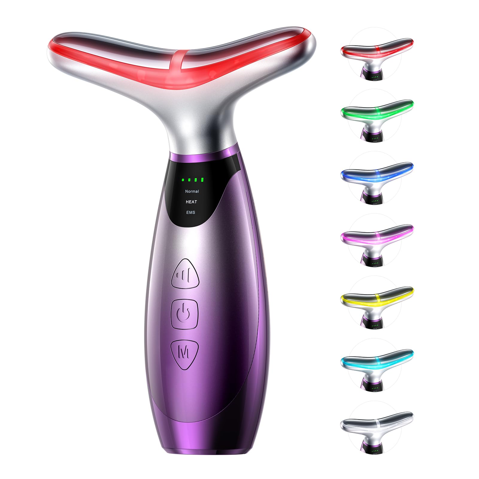 Facial Massager 7 Colors Red Light Therapy for Face and Neck - pedete Official Imagery - 2