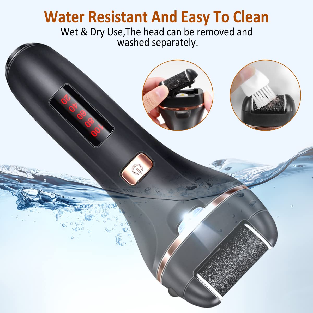 Electric Callus Remover for Feet Rechargeable Foot File Hard - AdamPark Official Imagery - 6