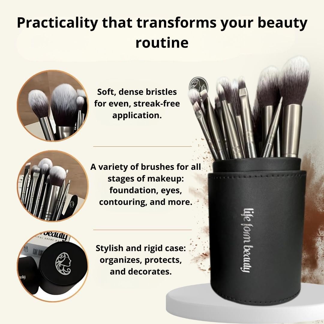 Professional Makeup Brushes Kit - Life Form Beauty Official Imagery - 7