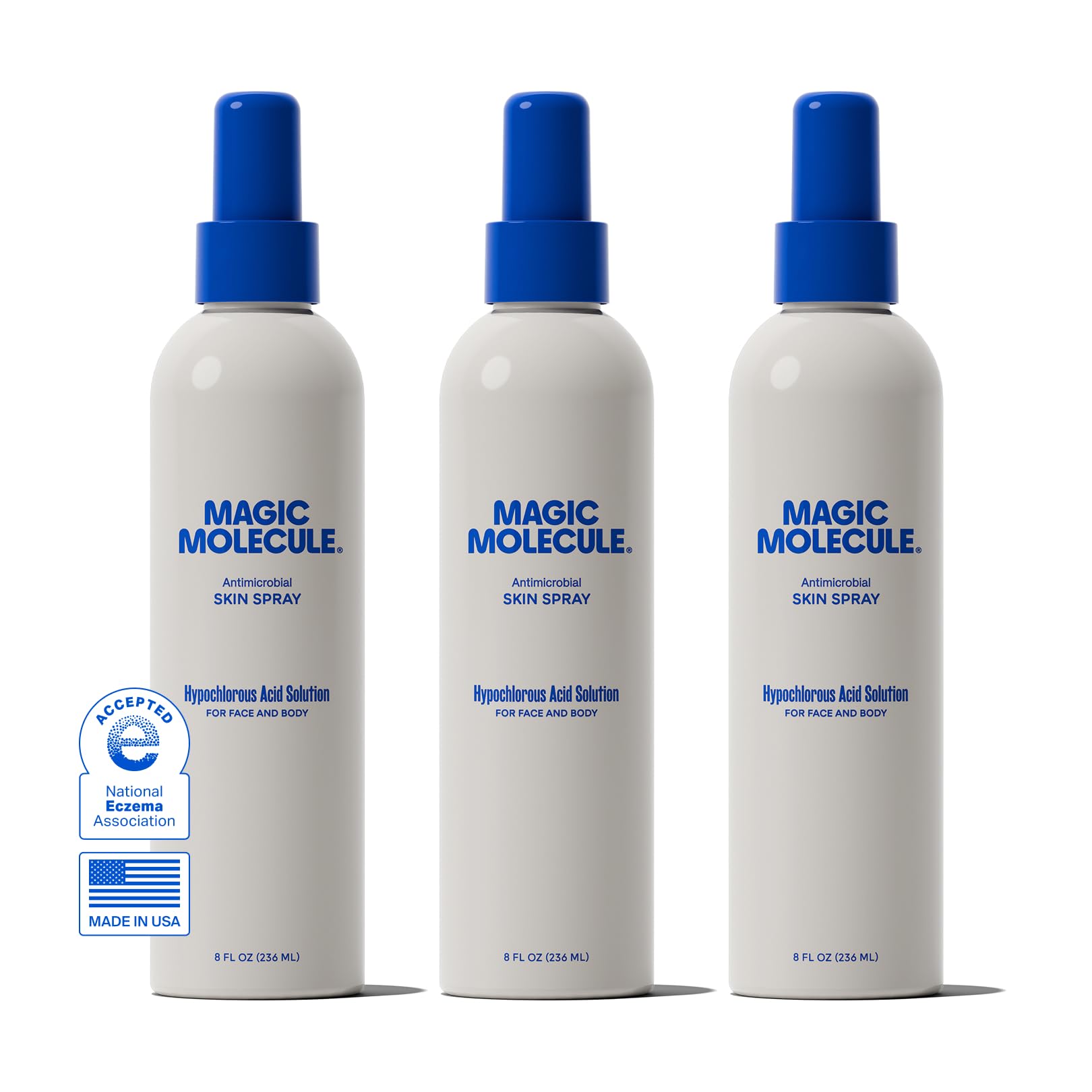 Magic Molecule Skin Spray, Hypochlorous Acid Formula, 8oz 3PK - Product Imagery