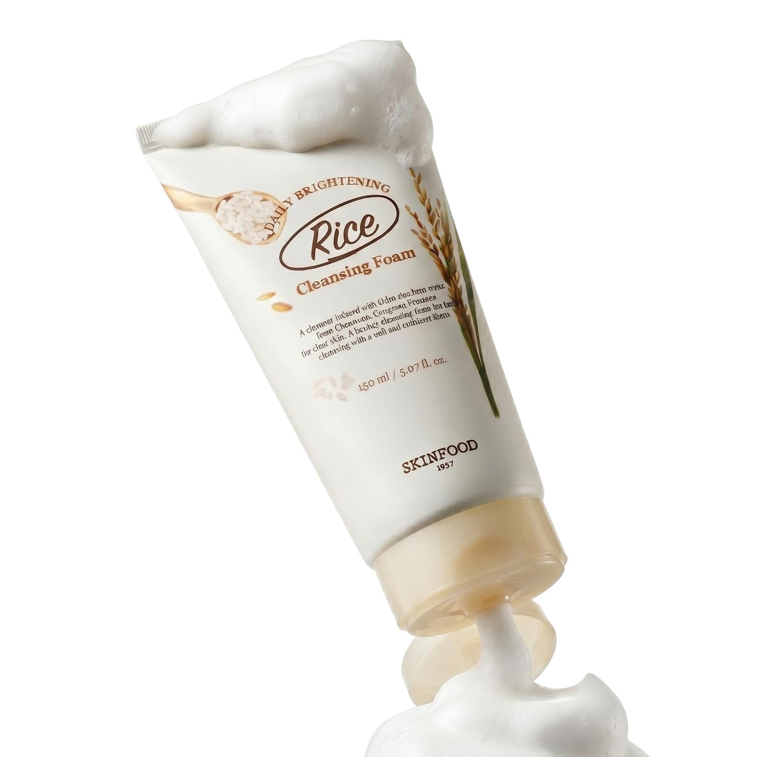 SKINFOOD Rice Daily Scrub Foam, Facial Cleanser with Face Scrub, - SKINFOOD 1957