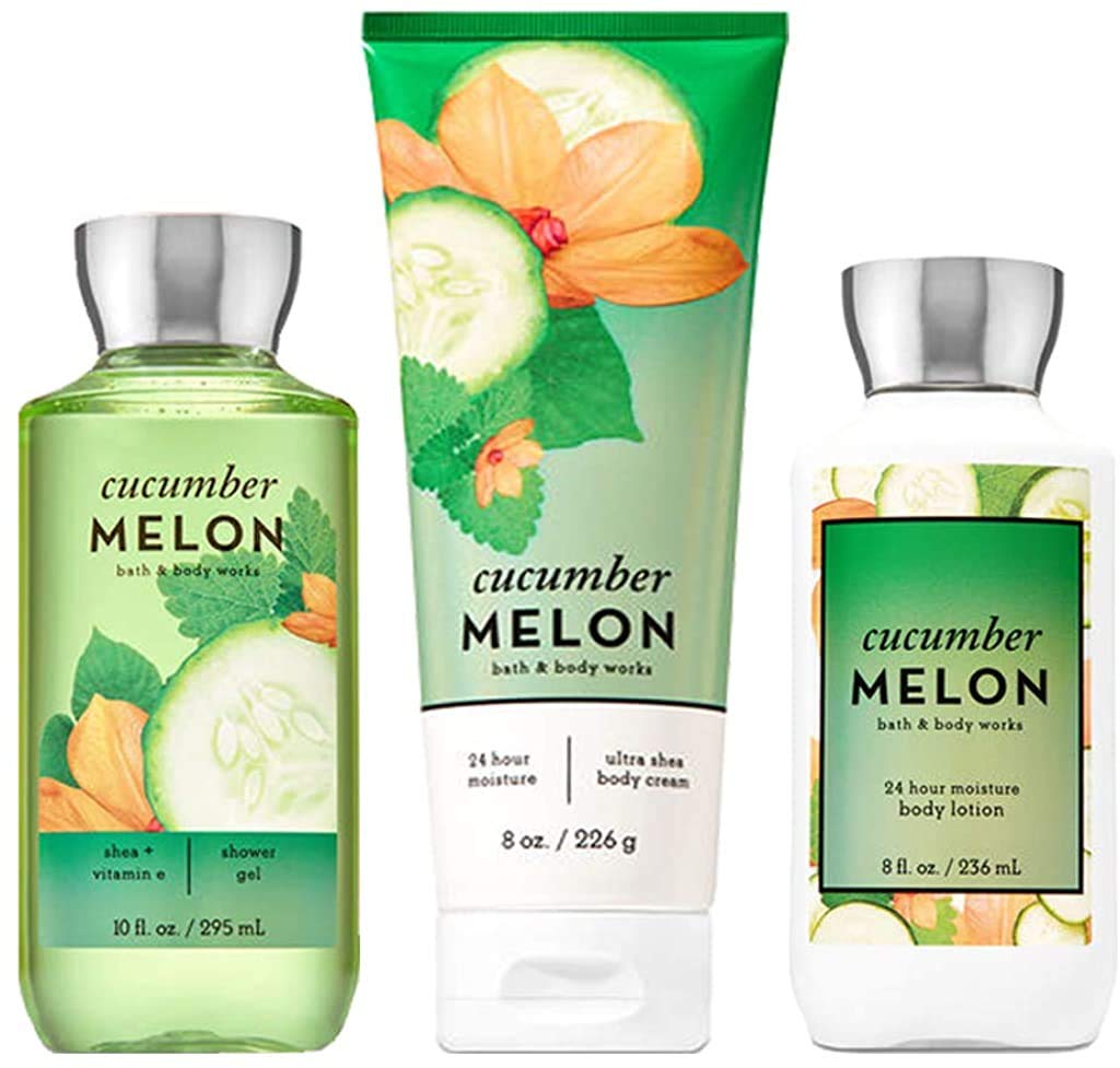 Bath & Body Works Signature Collection Cucumber Melon Gift Set ~ - Product Imagery
