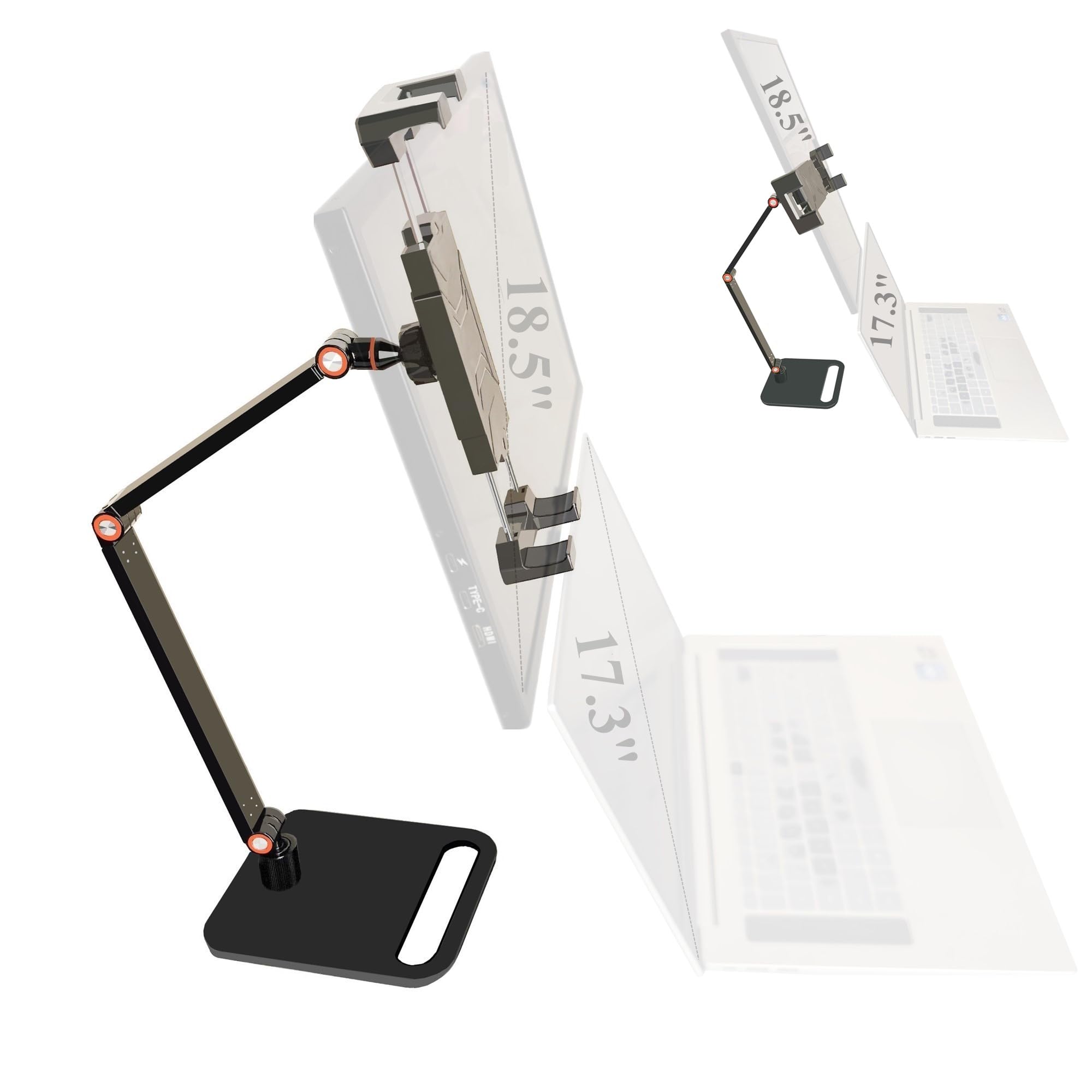 Portable Monitor Holder for 6-18.5 inch Screen Desktop Monitor Tablet Stand