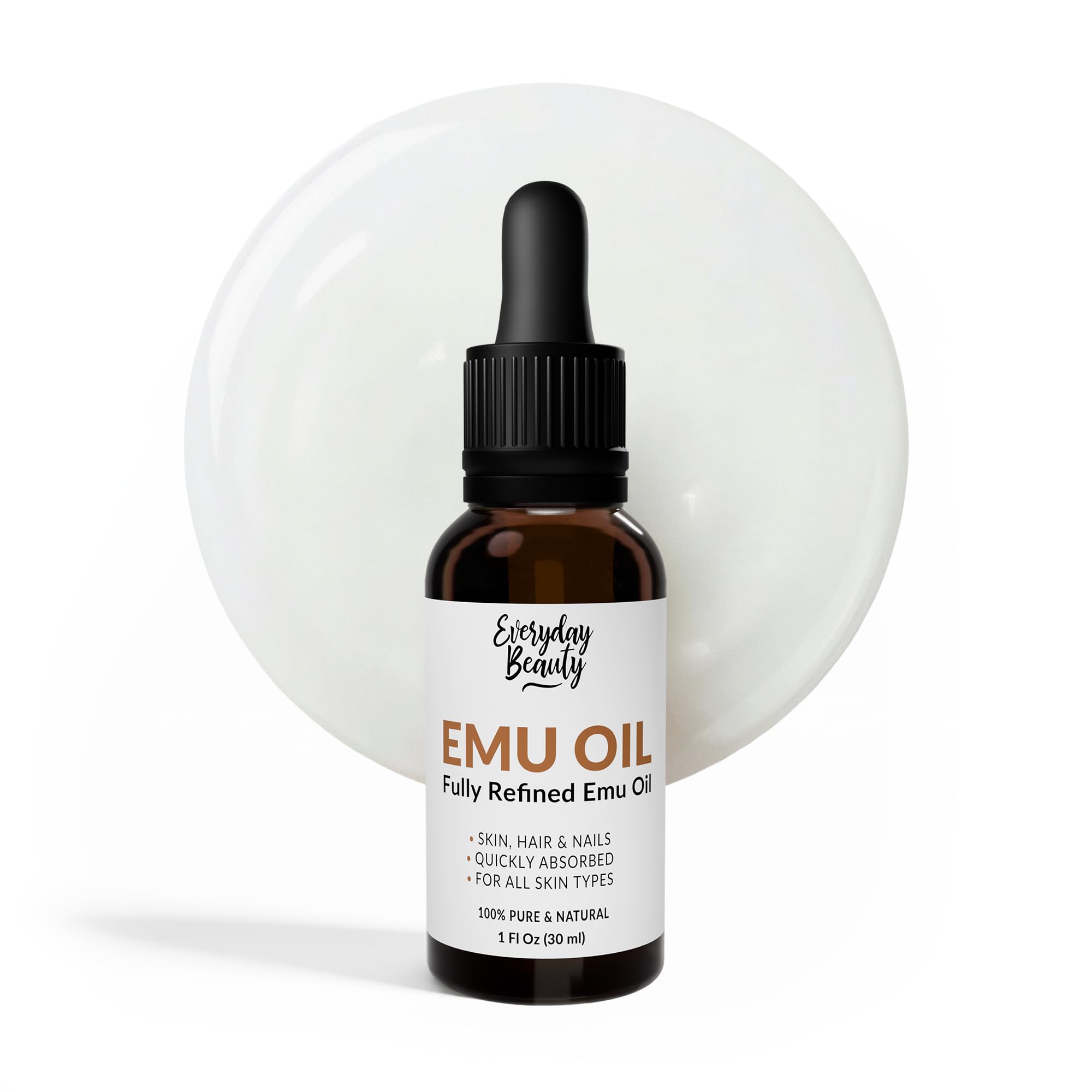 Pure Australian Emu Oil 6X Refined – 1 fl oz Dropper