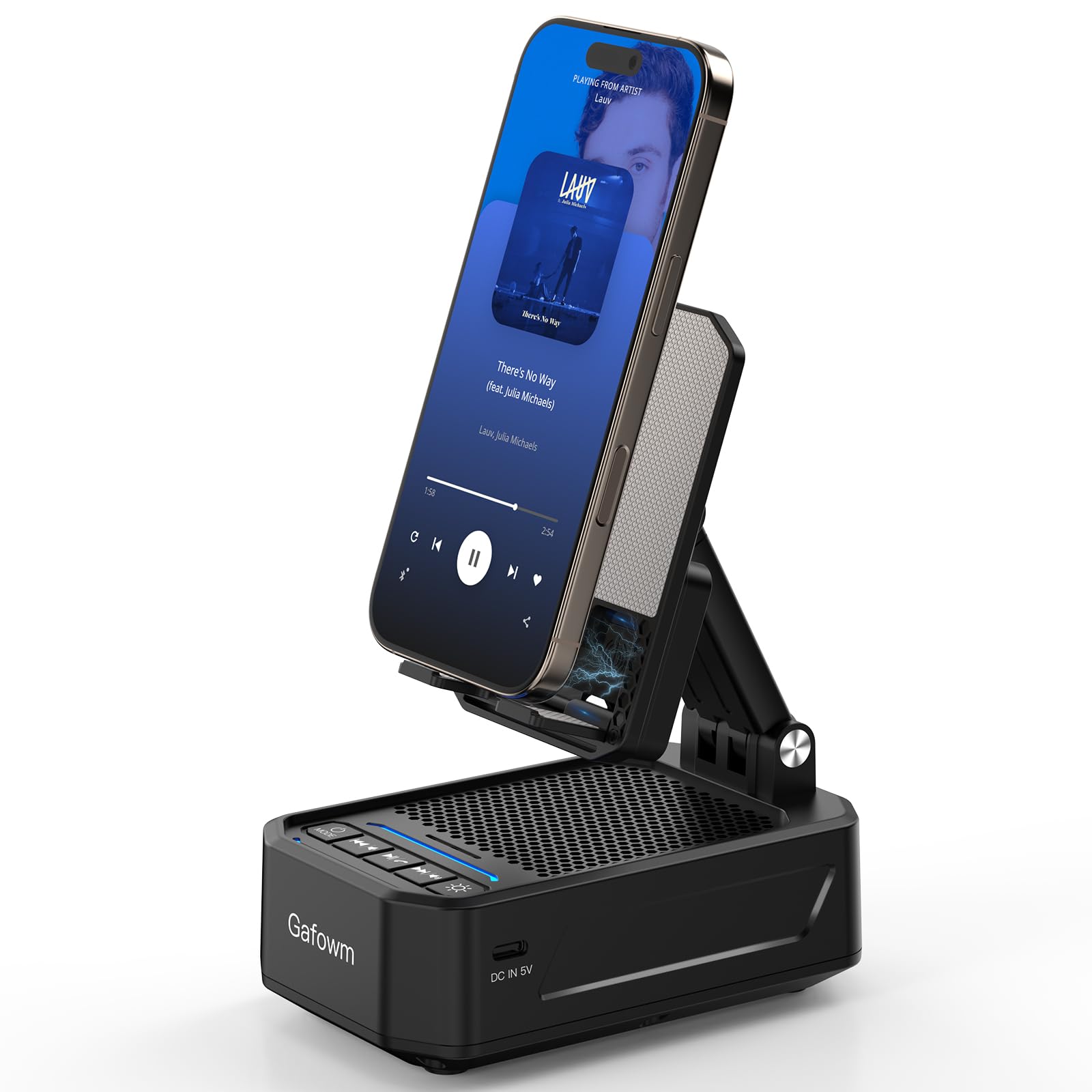 Gafowm Wireless Induction Speaker with Phone Stand, tech Gifts for Men - View 1