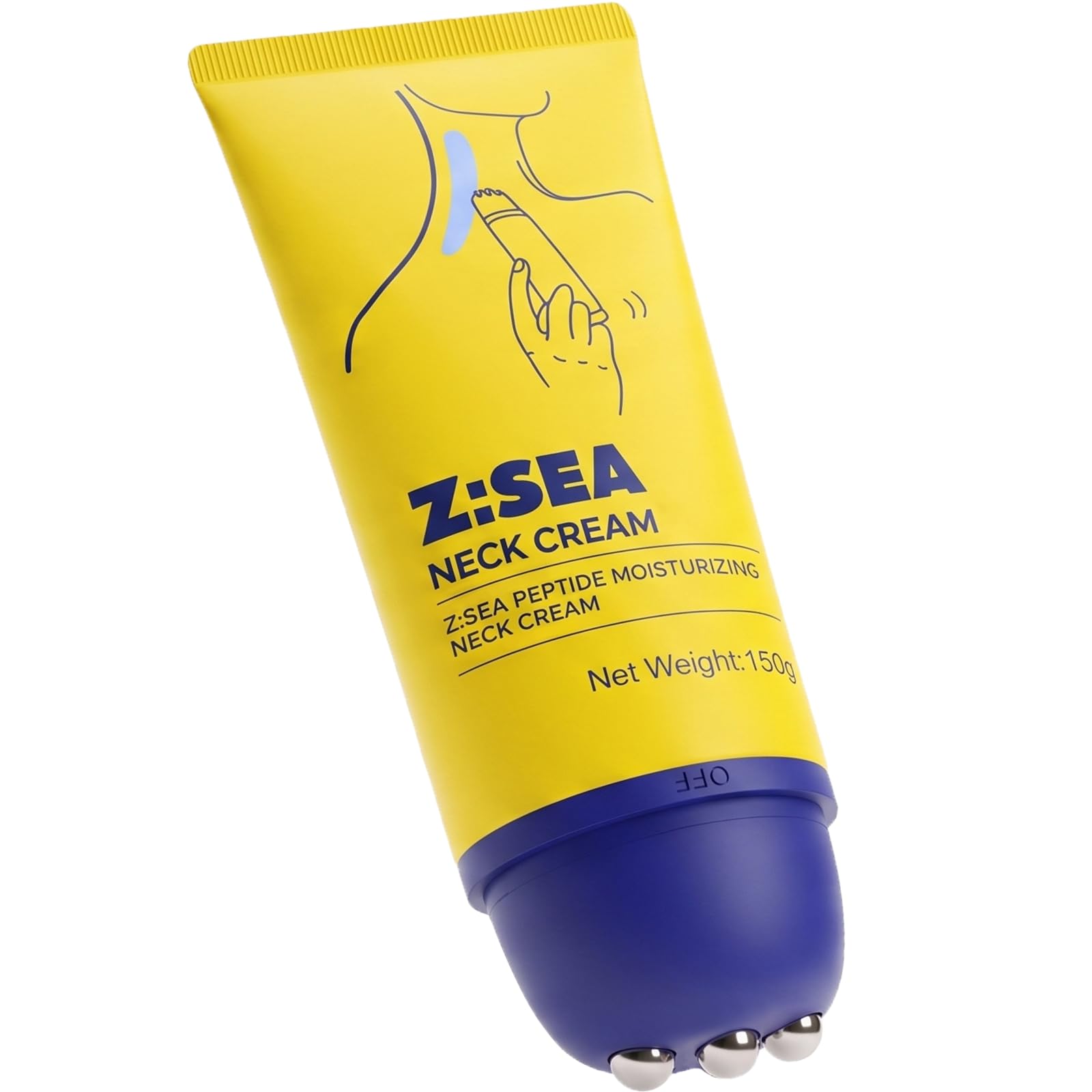 Z:SEA Neck Firming Cream with Roller, Tightening for Crepey - Product Imagery