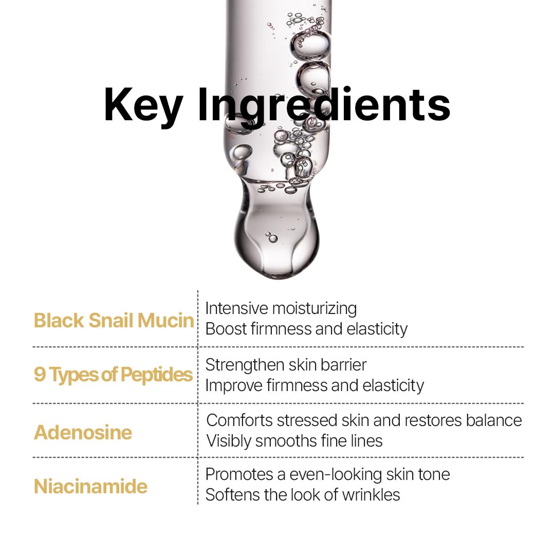 FARMSTAY Black Snail Peptide 9 Perfect Cream Snail Mucin - FARMSTAY Official Imagery - 7