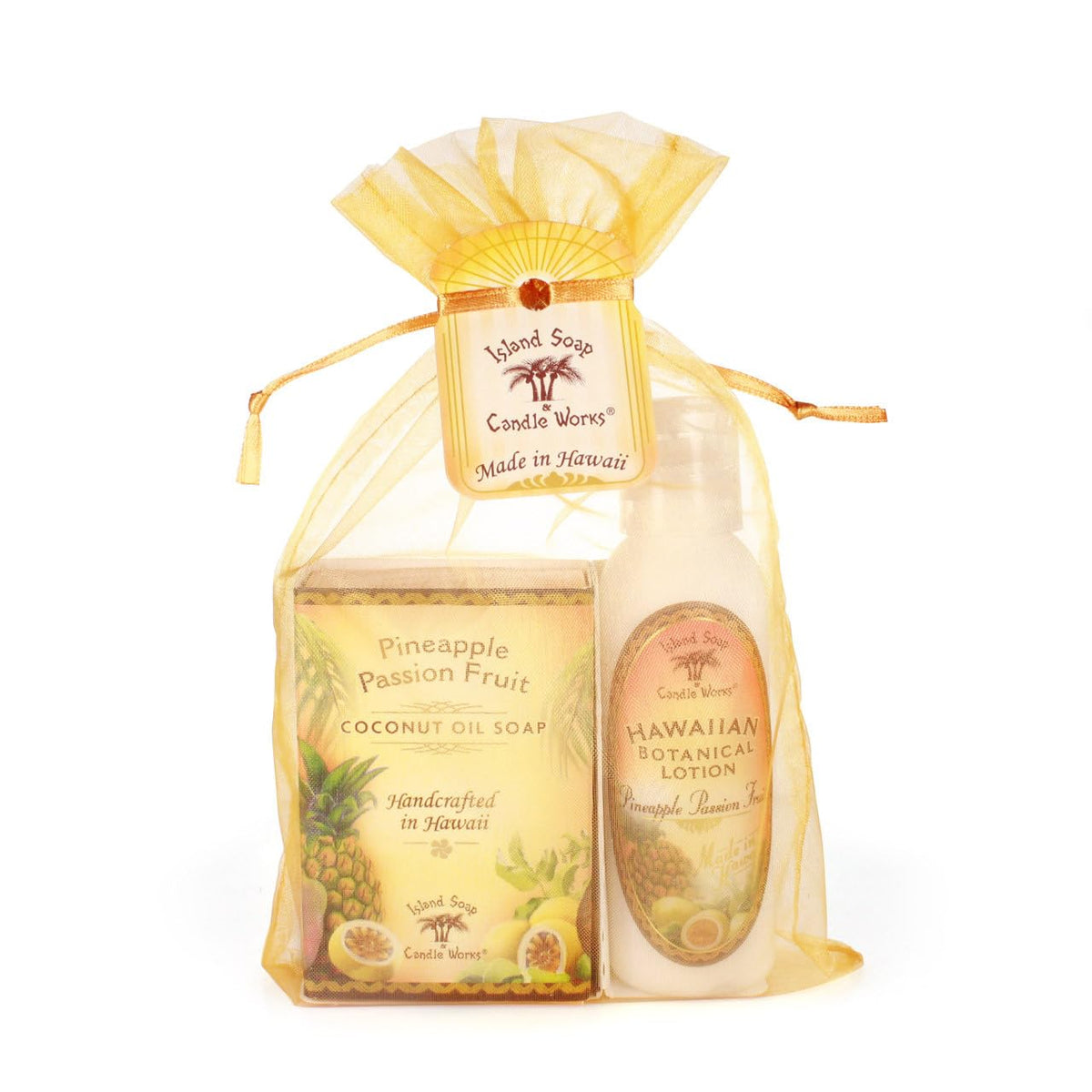 Island Soap Candle Works Soap and Lotion Organza Set Mango - Island Soap & Candle Works Official Imagery - 5