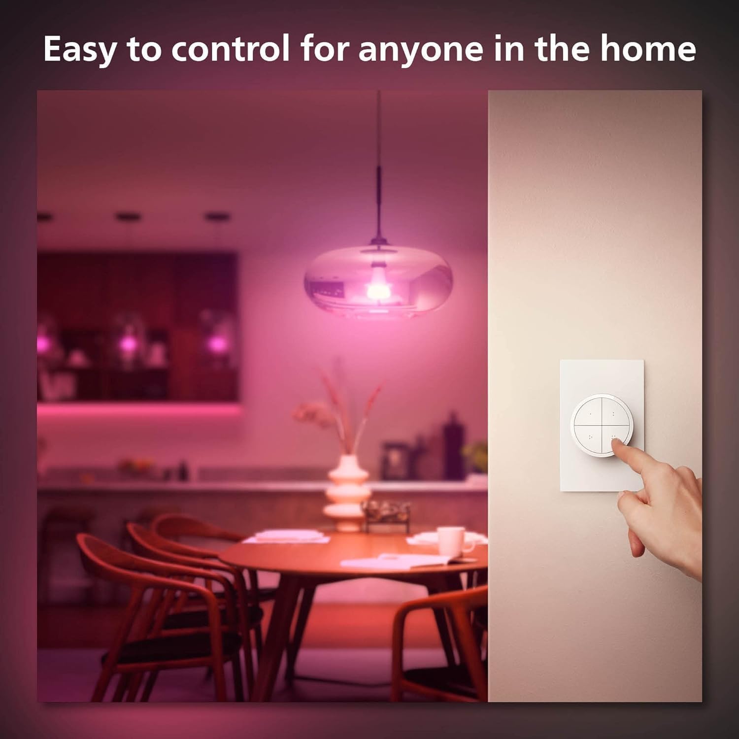 Philips Hue Wall Tap Dial Light Switch, Portable, White - 1 Pack - Philips Hue Official Product View 8