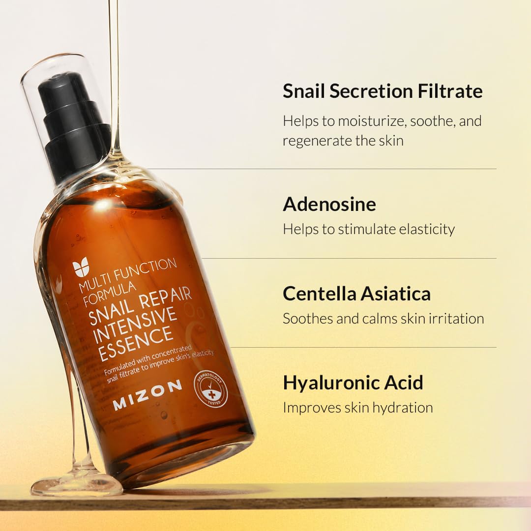 MIZON Snail Repair Intensive Essence 3 38 fl oz - MIZON Official Imagery - 4