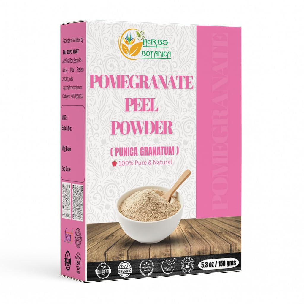 Herbs Botanica Pomegranate Peel Powder 100% Pure & Natural - Product Imagery