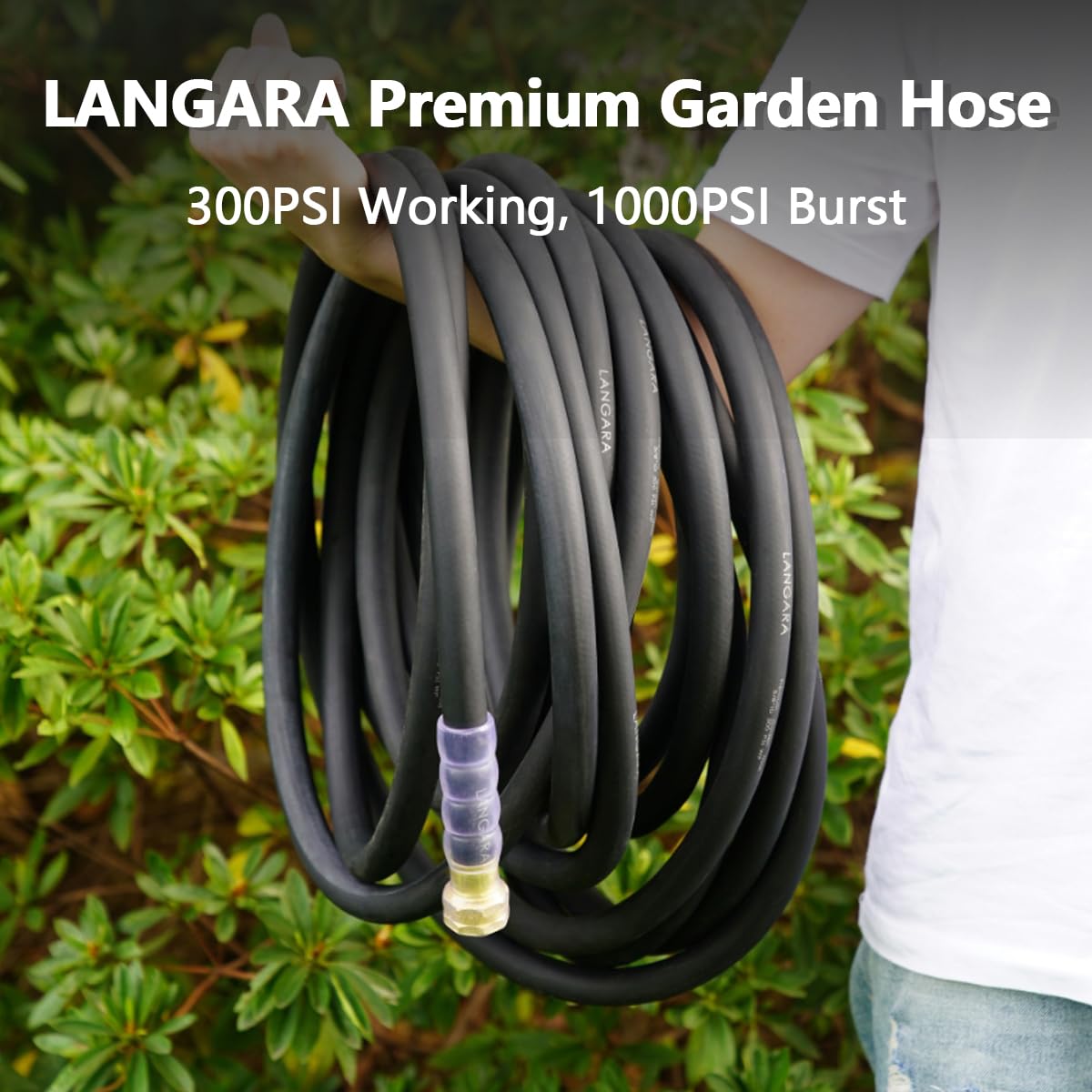 LANGARA Heavy Duty Premium Garden Hose 100ft x 5/8", 300PSI Worki - LANGARA Official Product View 6