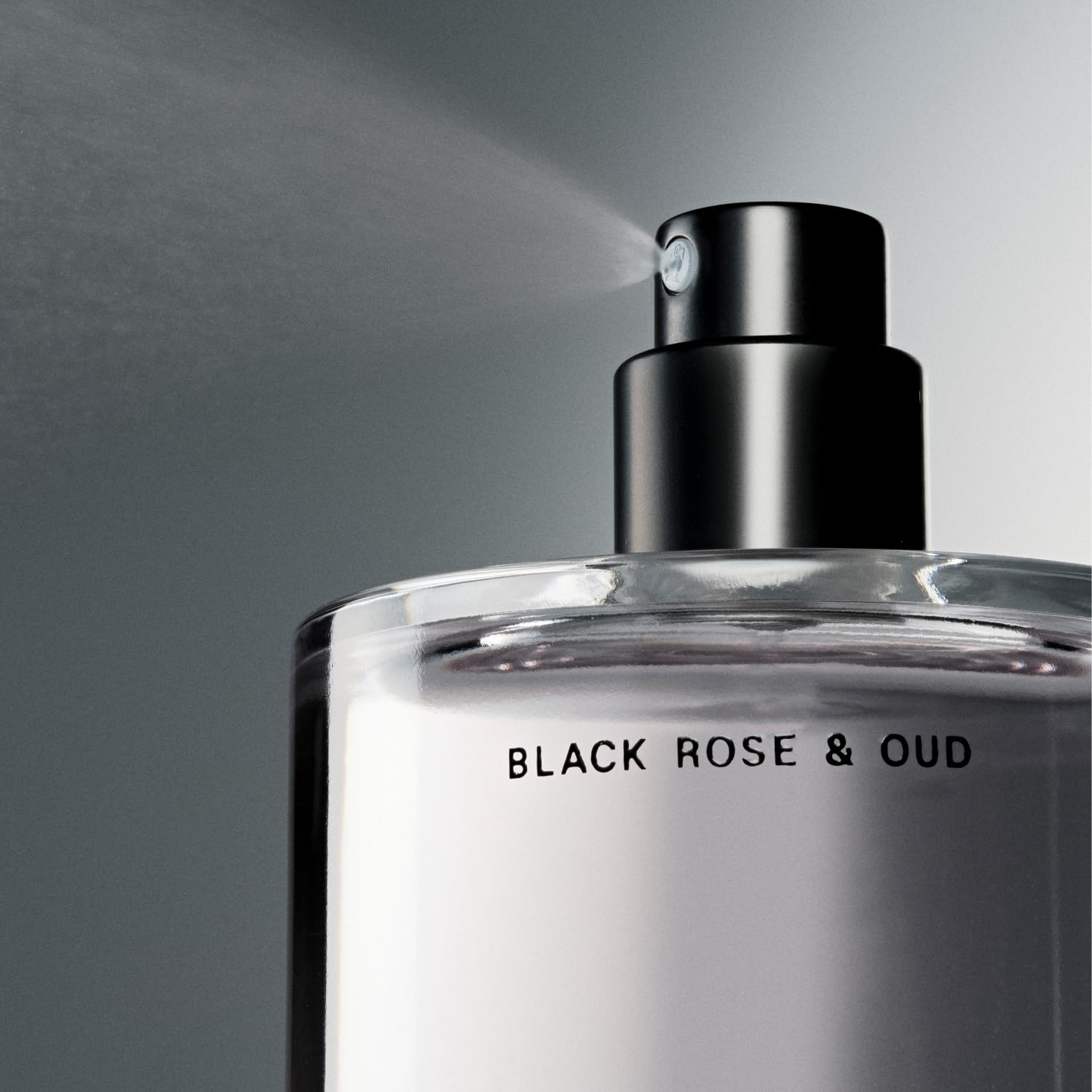 Salt & Stone Black Rose & Oud body mist spray for women and men, infused with skincare ingredients, featuring a floral and woody scent.