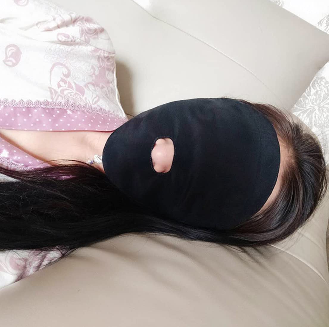 100 Silk Sleep Mask Modern Full Face Sleep Mask Soft - Speduckk Official Imagery - 3