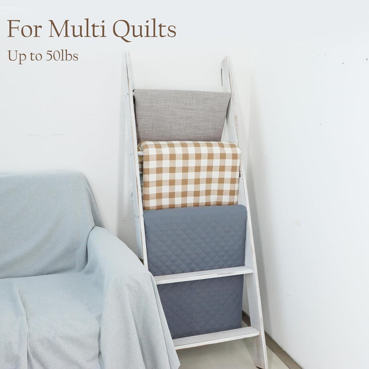 Honest Blanket Ladders for the Living Room 5 Tier Blanket - HONEST OUTFITTERS Official Imagery - 5