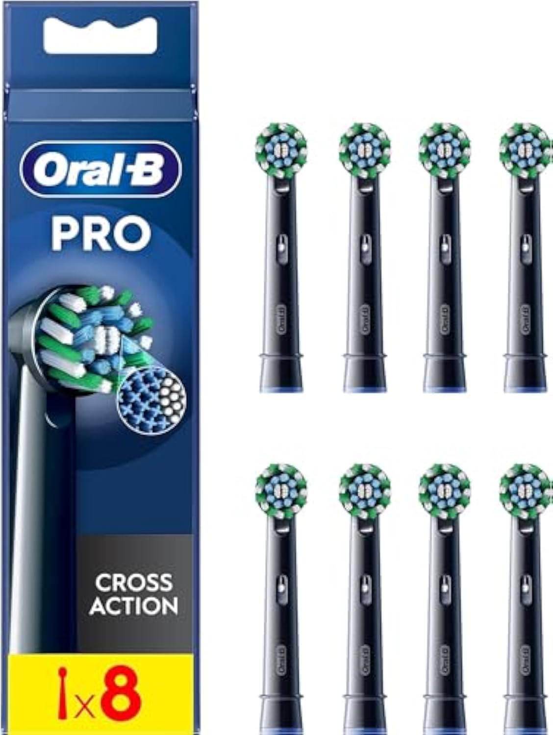Oral B Pro Cross Action Electric Toothbrush Head X Shape and - Oral-B Official Imagery - 2