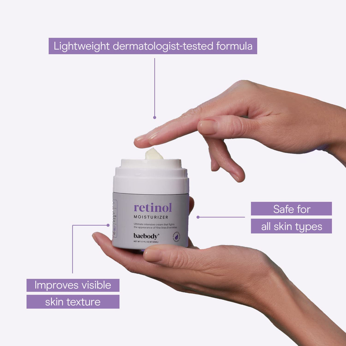 Baebody Made in USA Retinol Cream for Face - Baebody Official Imagery - 7