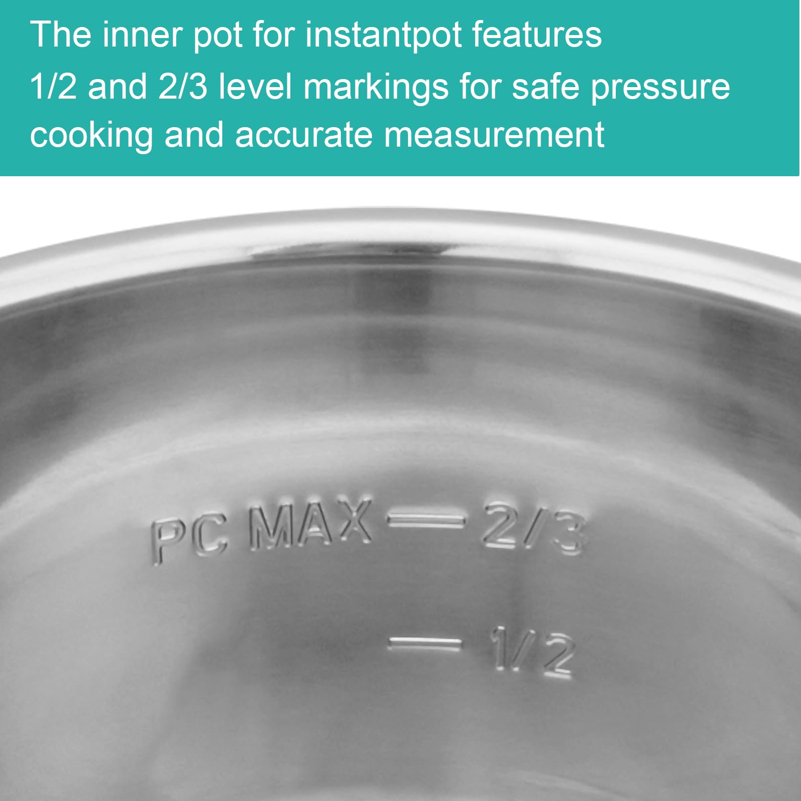 Siireemuu Stainless Steel Inner Pot for Instant Pot 6QT, Upgrade - Siireemuu Official Product View 4