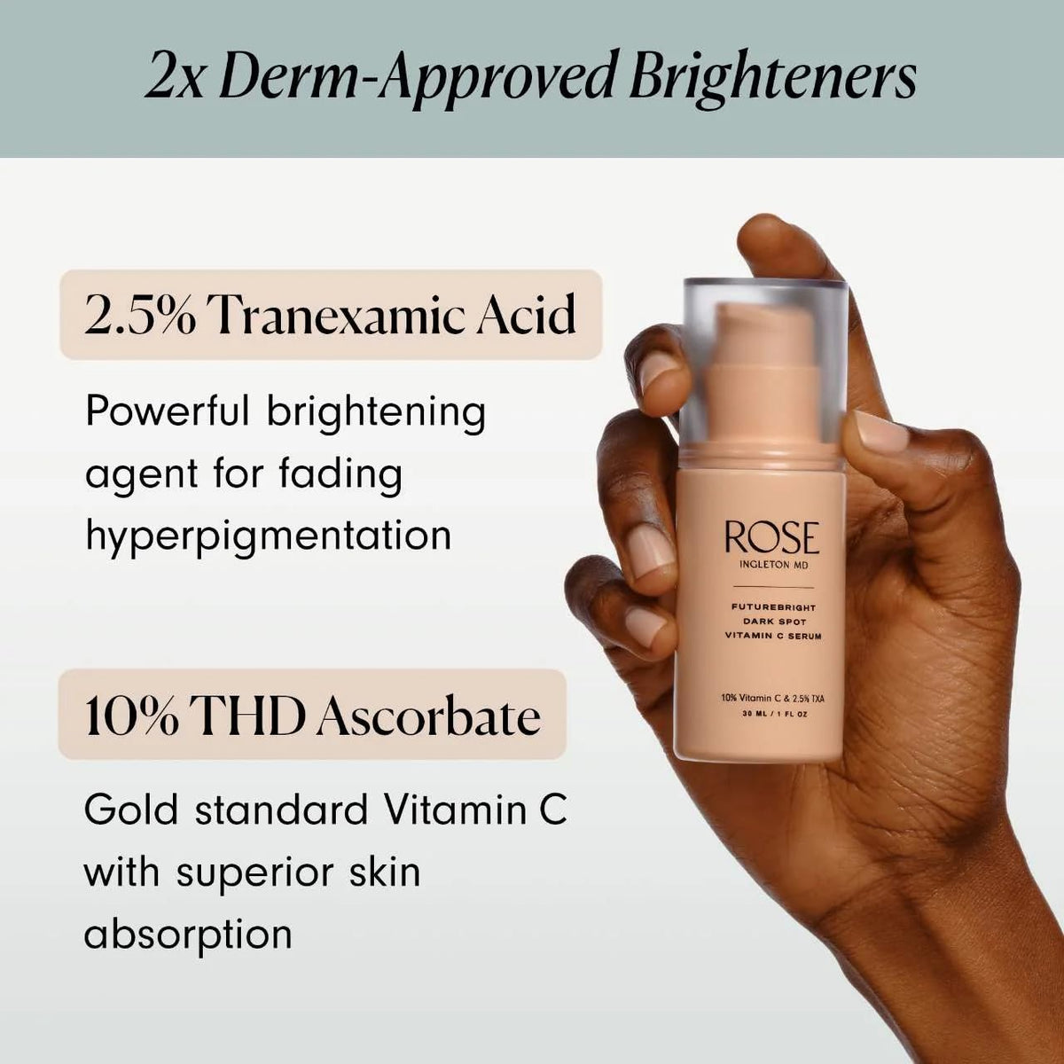 ROSE Ingleton MD FutureBright Dark Spot 10 Vitamin C Serum 1 - ROSE Ingleton MD Official Imagery - 8