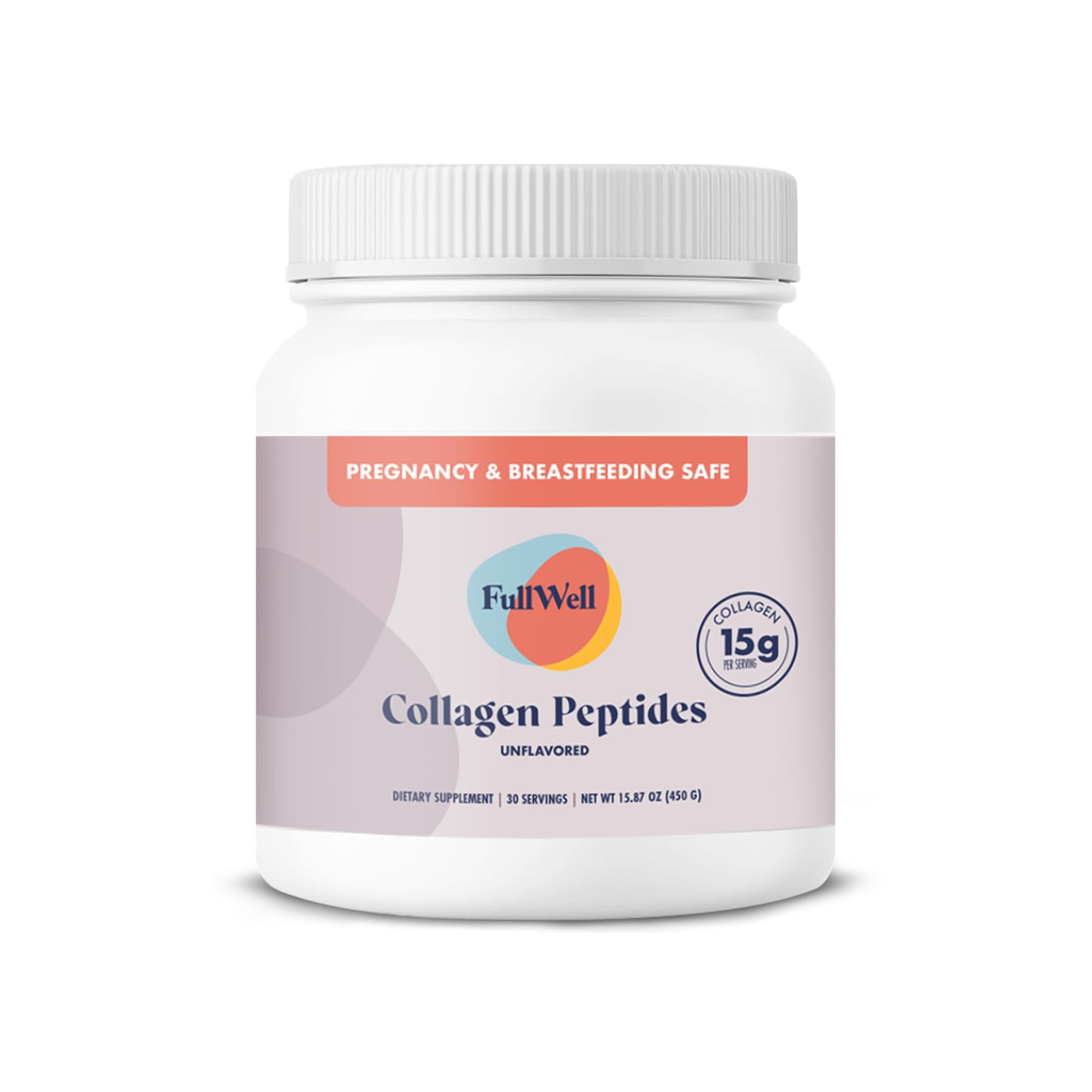 FullWell Unflavored Collagen Peptides Powder 15 87 oz - FullWell Official Imagery - 1