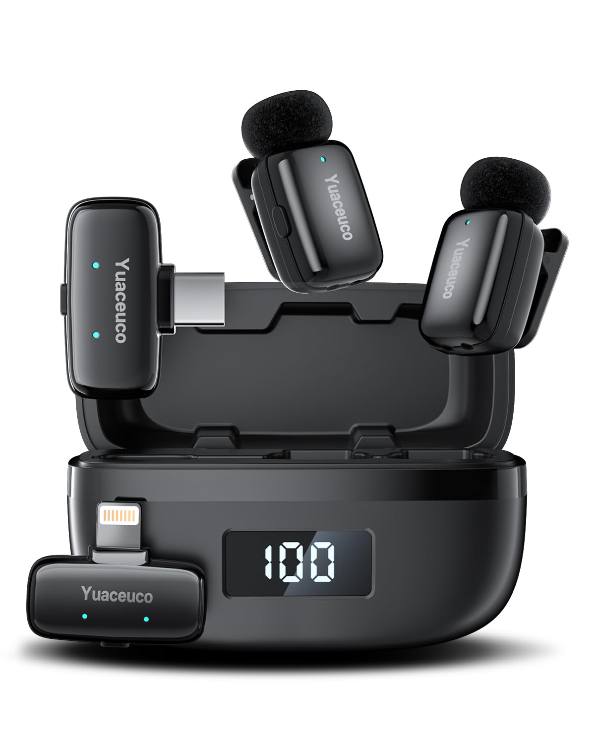 Mini Wireless Lavalier Microphone for Content Creators - Yuaceuco Official Imagery - 2