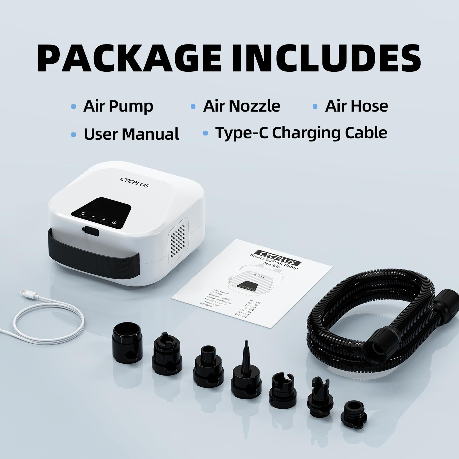 CYCPLUS Smart SUP Air Pump, 20PSI, 38.48Wh Battery, Inflation & Deflat - View 9