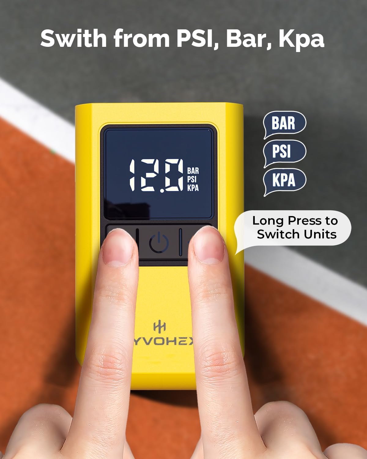 HYVOHEX Ball Pump for Sports Balls, Portable Electric Basketball Pump - View 7