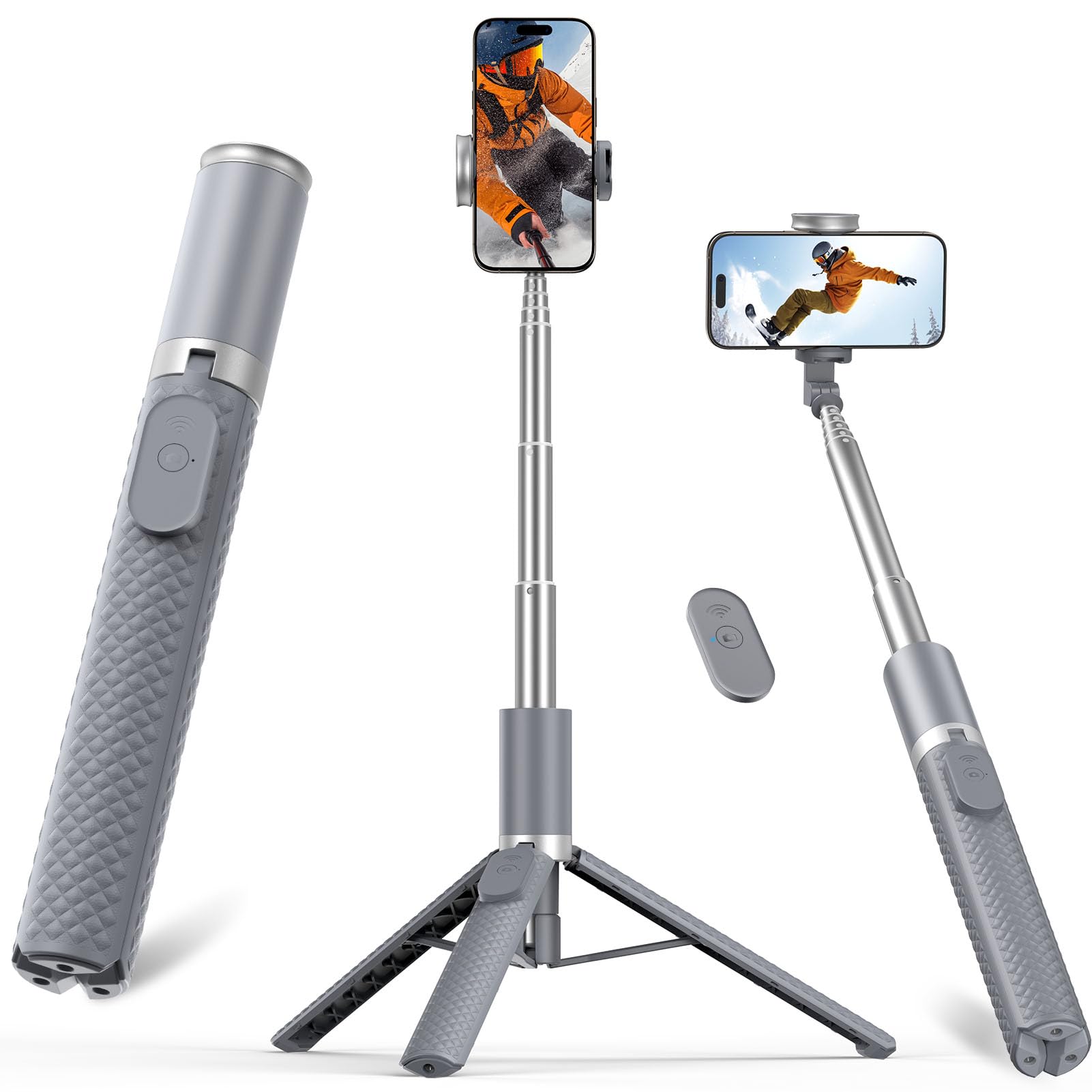Vimose Tripod for iPhone, Selfie Stick with Remote, Stable & Dura by Vimose - Angle View 8