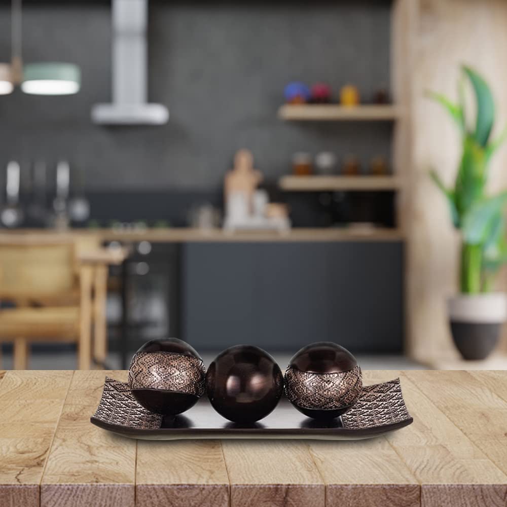 HomeRoots Tray and Orbs Balls - HomeRoots Official Imagery - 7