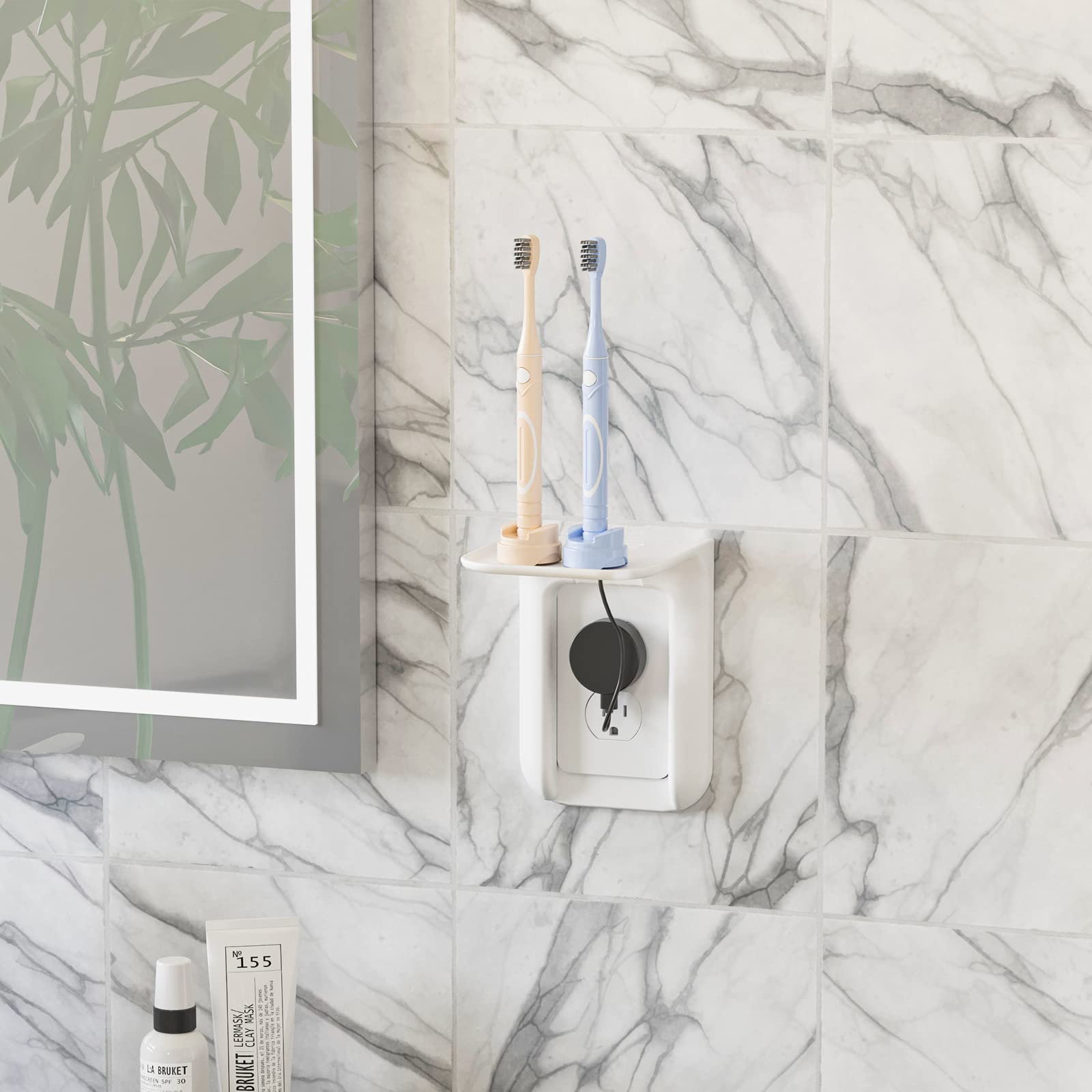 WALI Outlet Shelf Wall Holder, Bathroom Shelf for Smart Home Decor - WALI Official Product View 2