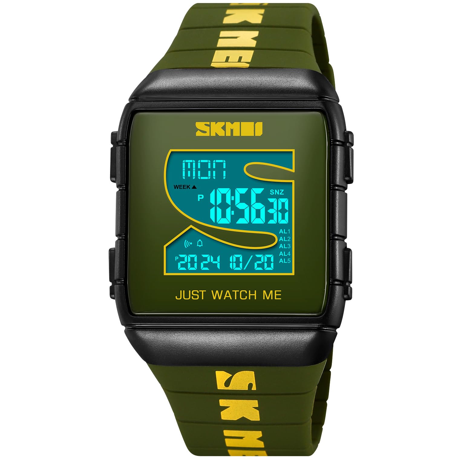 Unisex Waterproof Digital Watch Casual Electronic Wristwatch - Product Imagery