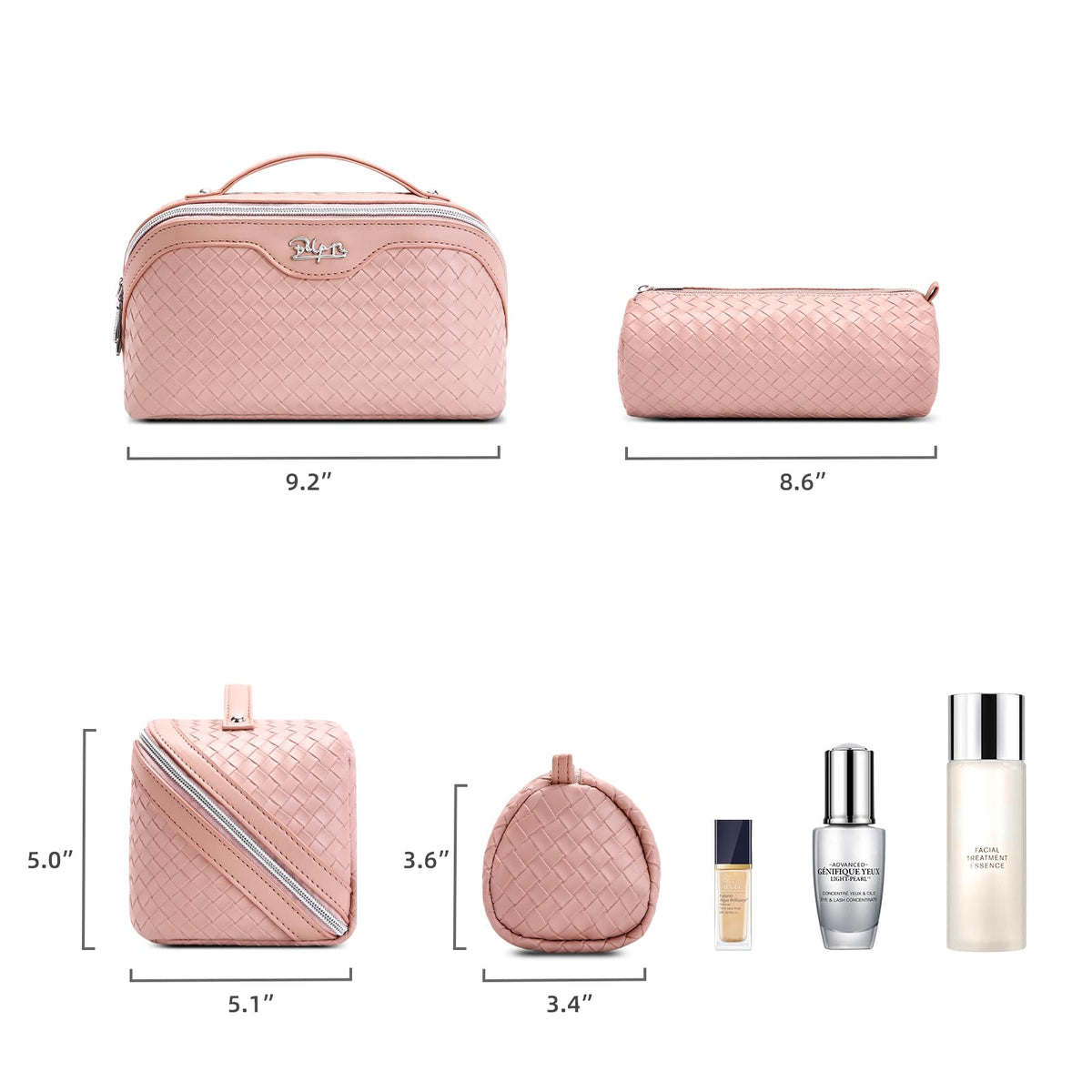 BOYATU Travel Makeup Bag Cosmetic Bags for Women 3 Pcs Set - BOYATU Official Imagery - 6