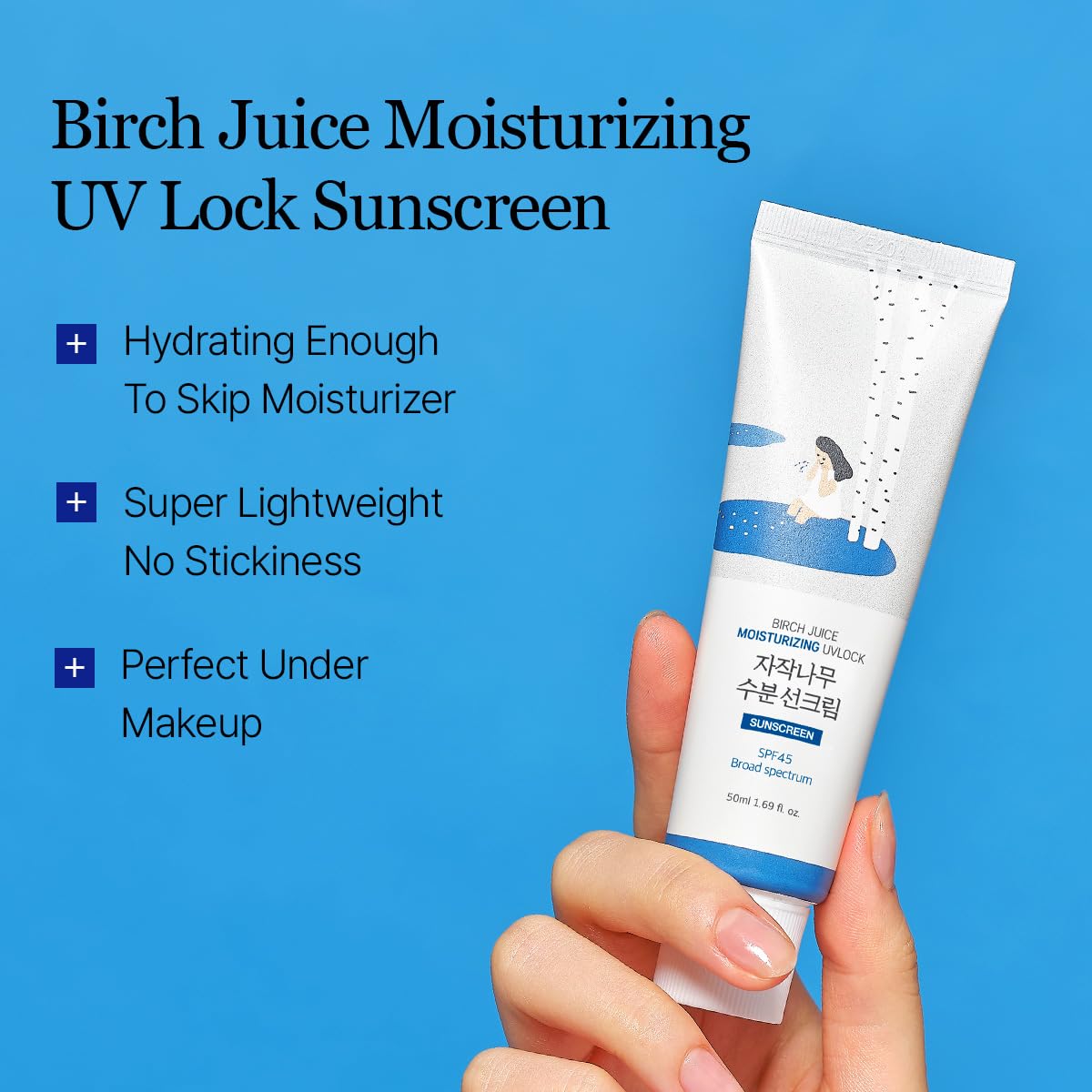 ROUND LAB Birch Juice Moisturizing UV LOCK SPF 45 1 1 - ROUND LAB Official Imagery - 3