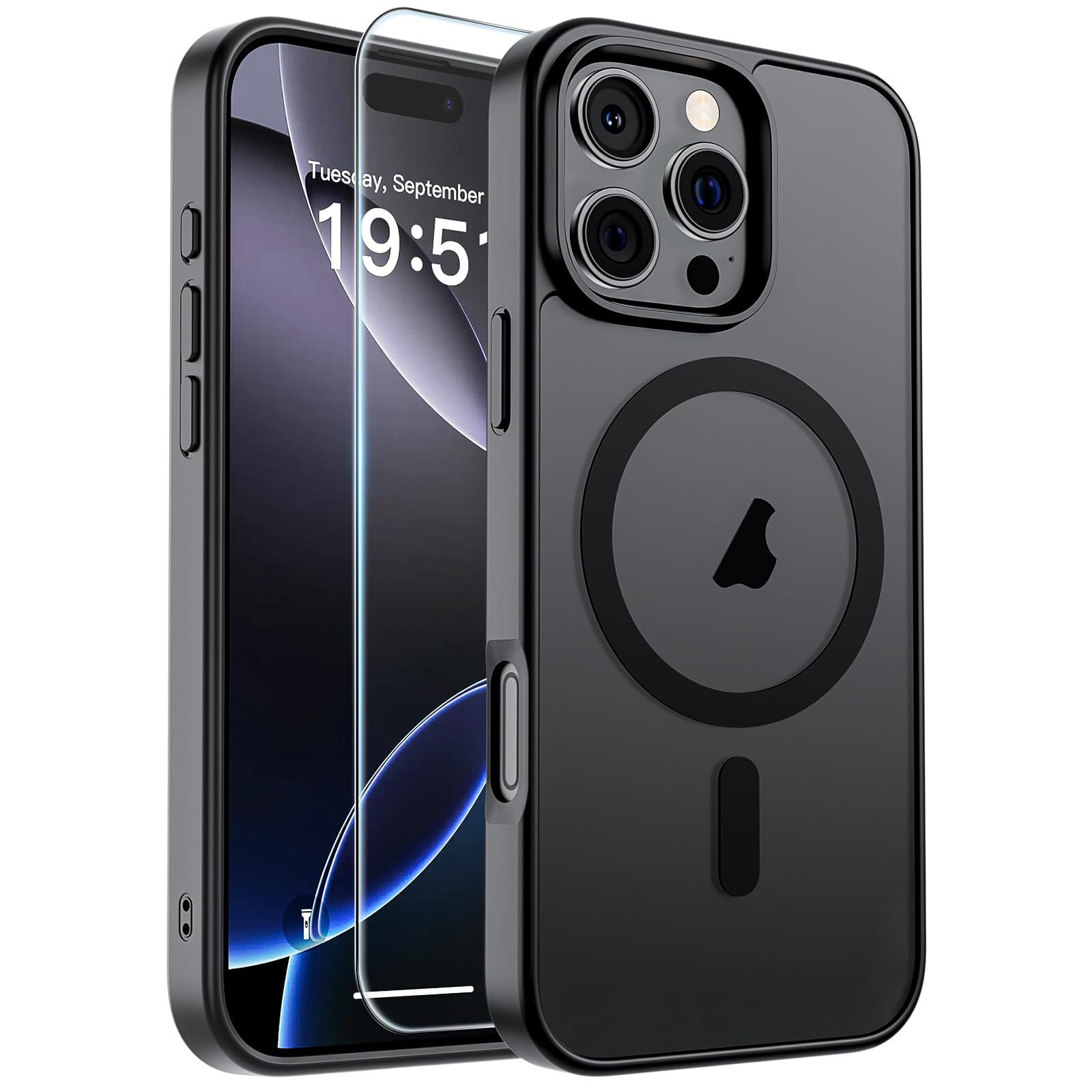 SUPFINE Magnetic for iPhone 16 Pro Max Case Black - SUPFINE Official Product View 1