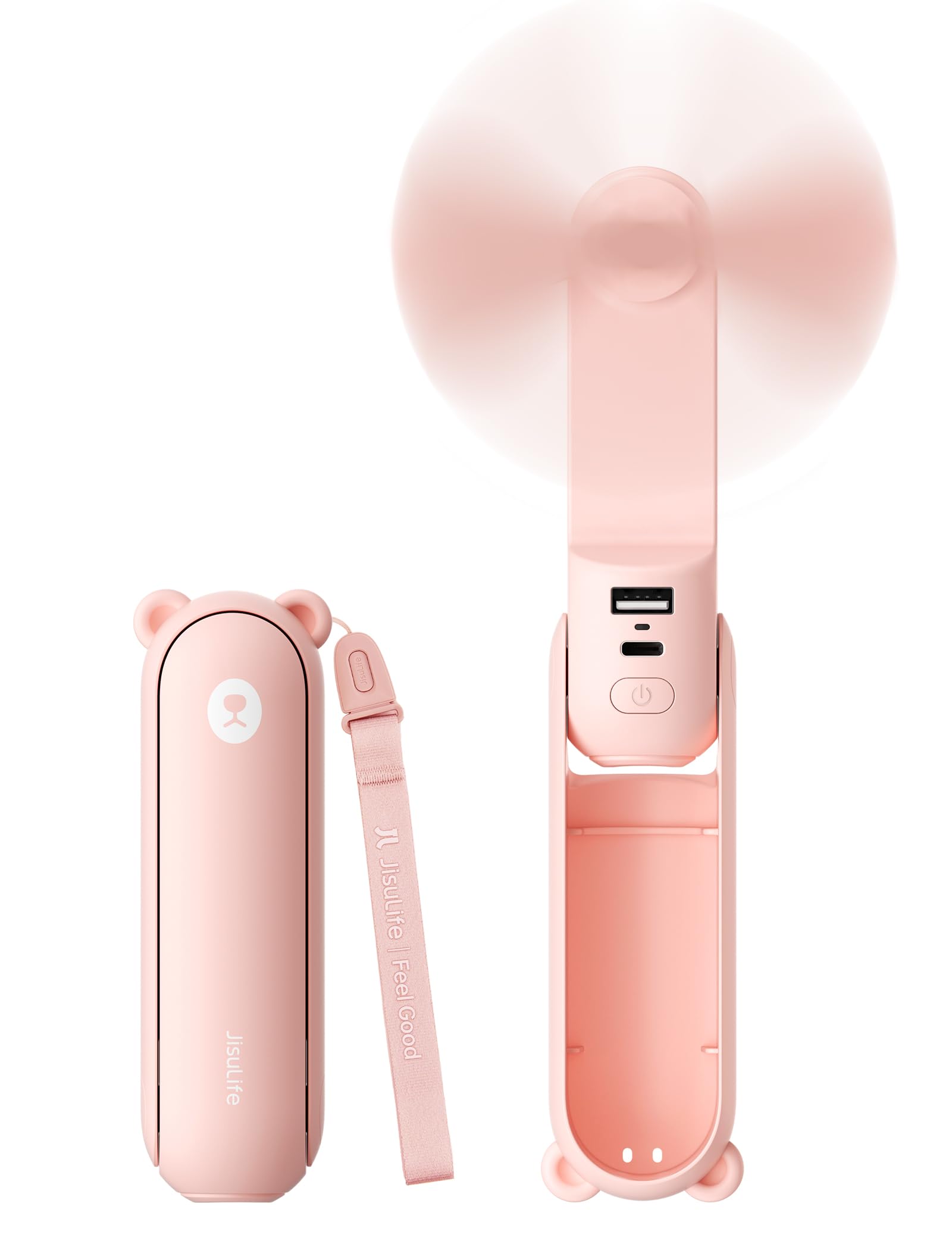 JISULIFE 3 IN 1 Portable Fan with Power Bank & Flashlight Feature by JISULIFE - Angle View 10