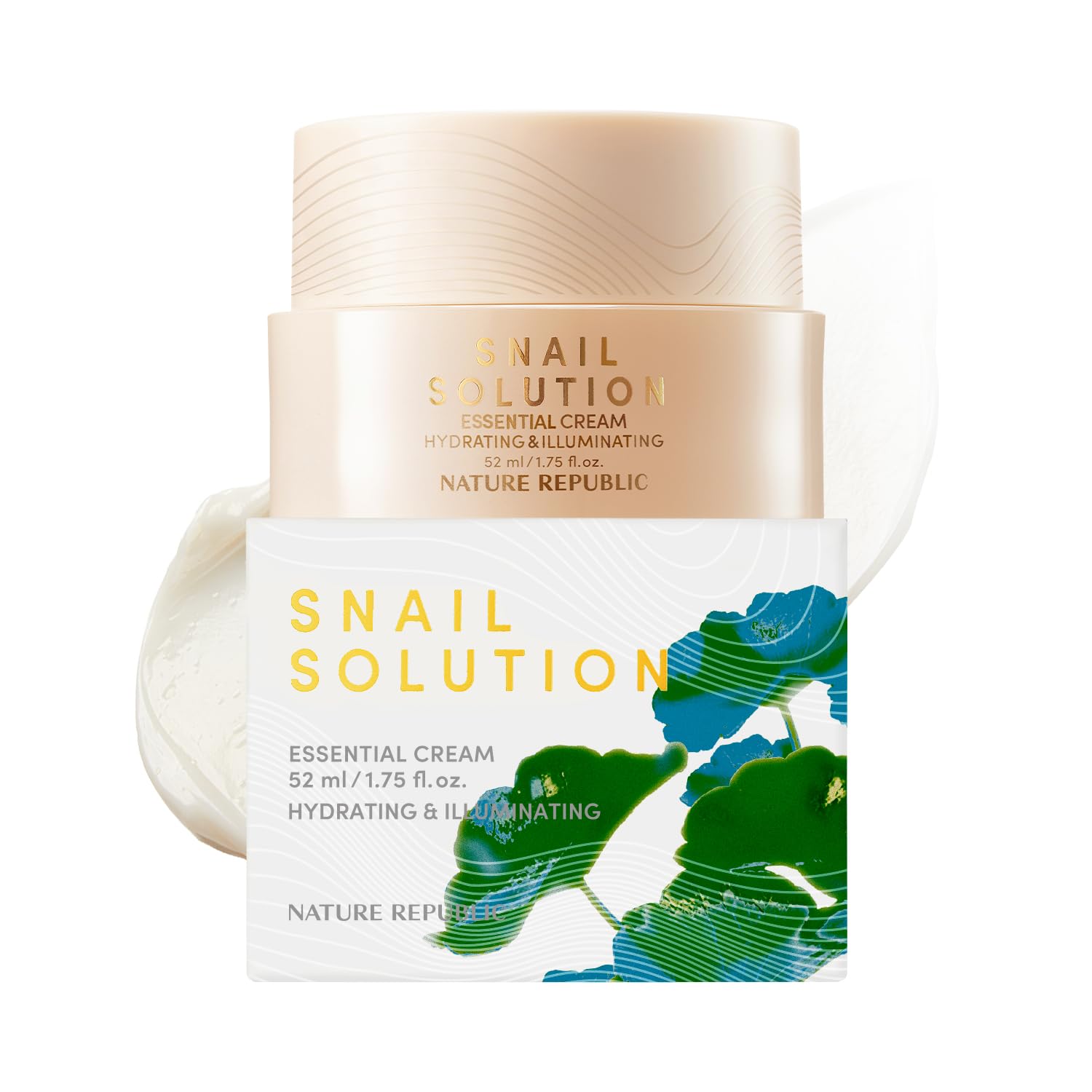 Nature Republic Snail Mucin Cream | Hydrating Korean Moisturizer for Repair & Glow, K-Beauty Skincare, Anti-Aging Facial Cream, 52mL / 1.75 Fl.Oz - Nature Republic Official Product View 2