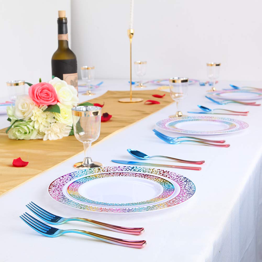 supernal Rainbow Plastic Plates - supernal Official Imagery - 5