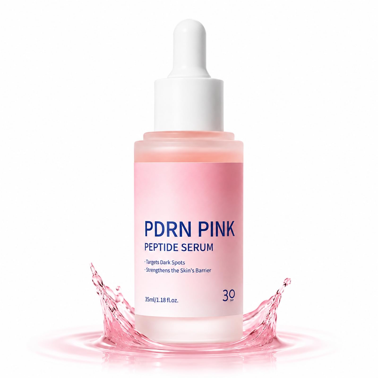 PDRN Serum, Pink Peptide Face Serum with Silk Peptide Complex - Product Imagery