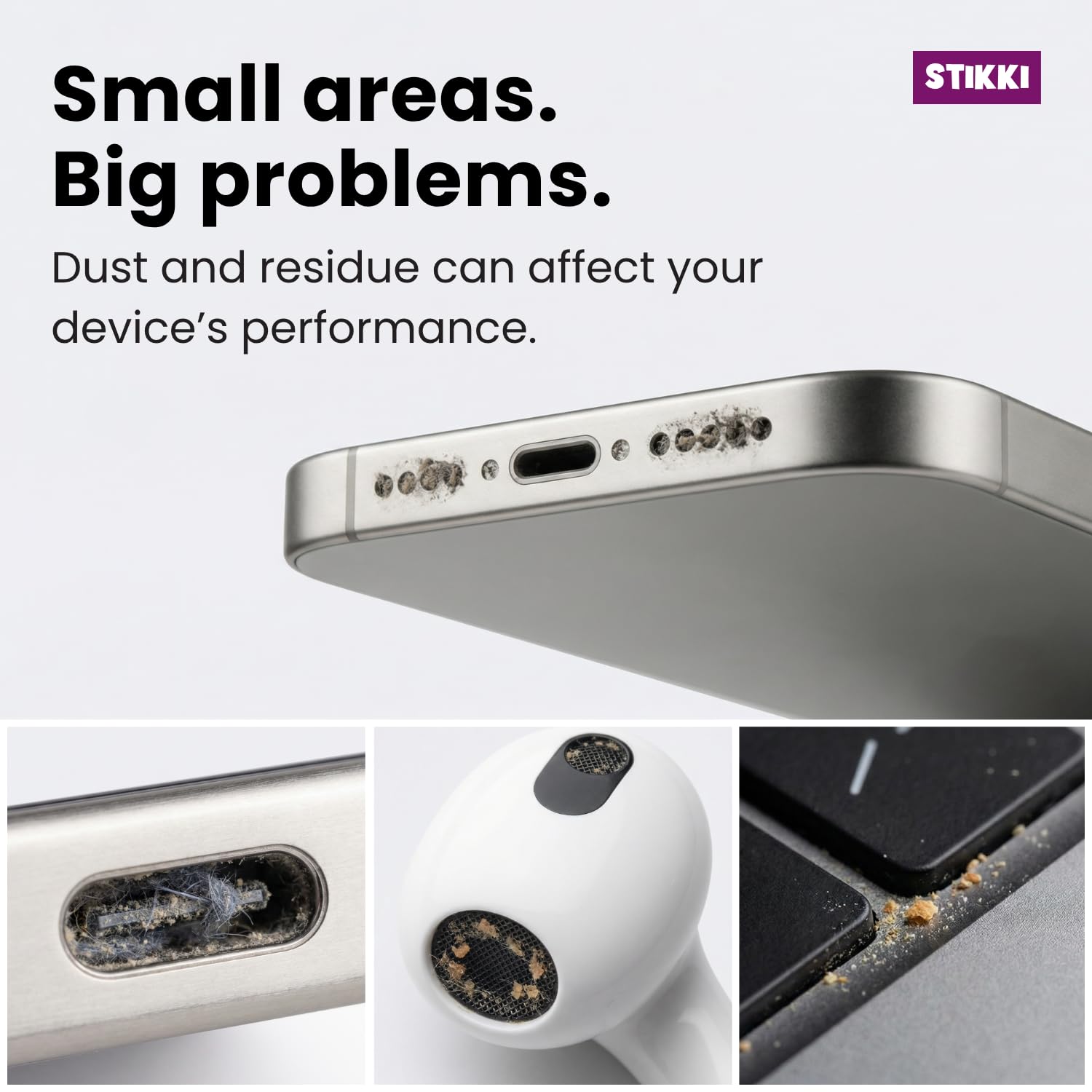 STIKKI Cleaning Putty & Precision Tools - Earbud, Port & Phone Cl - STIKKI Official Product View 2