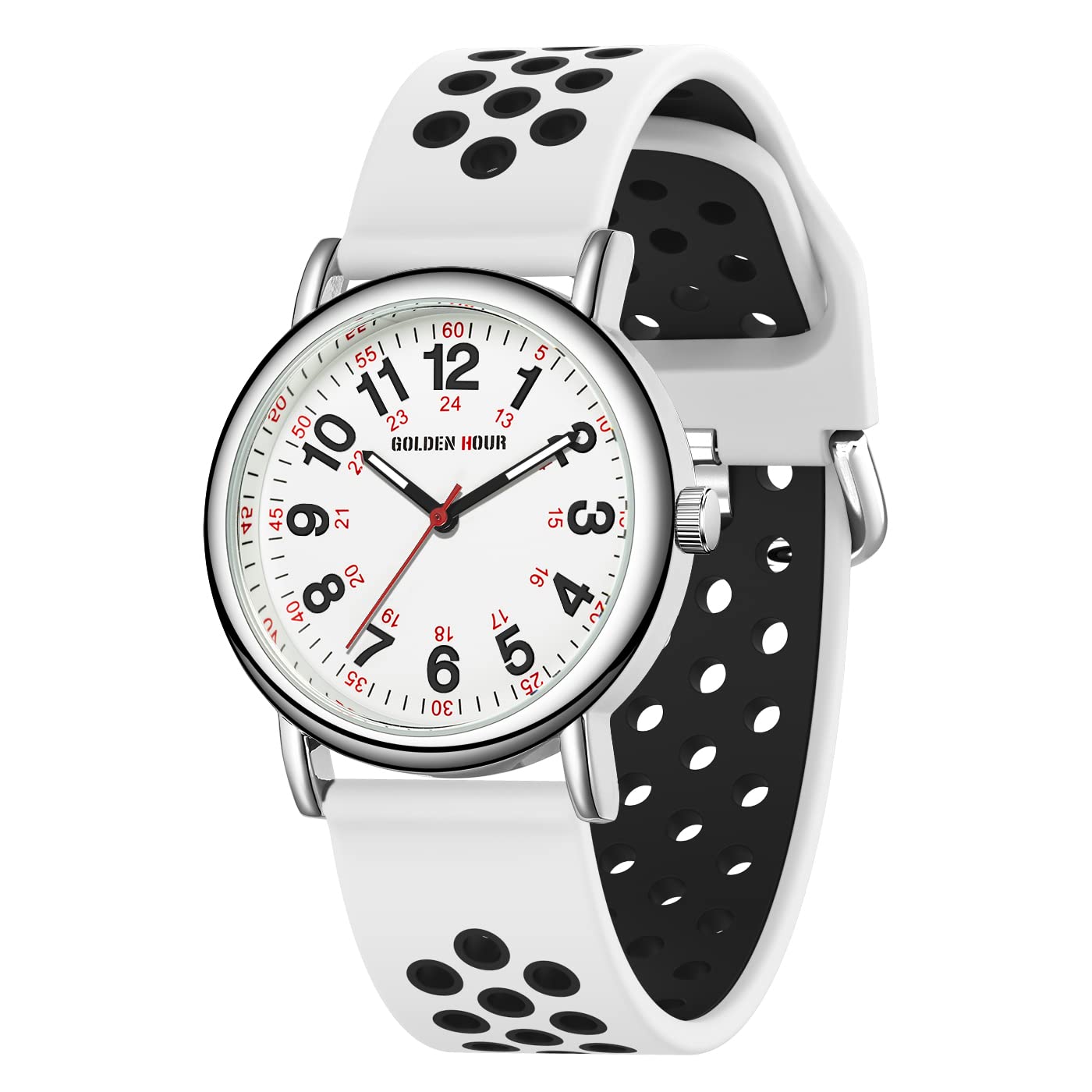GOLDEN HOUR Waterproof Nurse Watch for Medical Professionals, Students - View 9