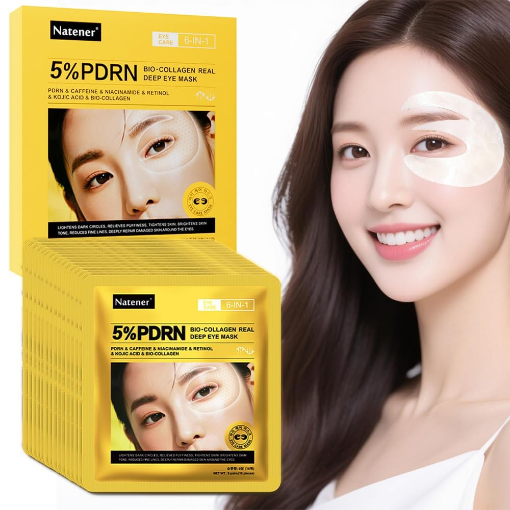 15 Pairs 5 PDRN Under Eye Patches 6 in 1 Bio Collagen 360 - Natener Official Imagery - 2