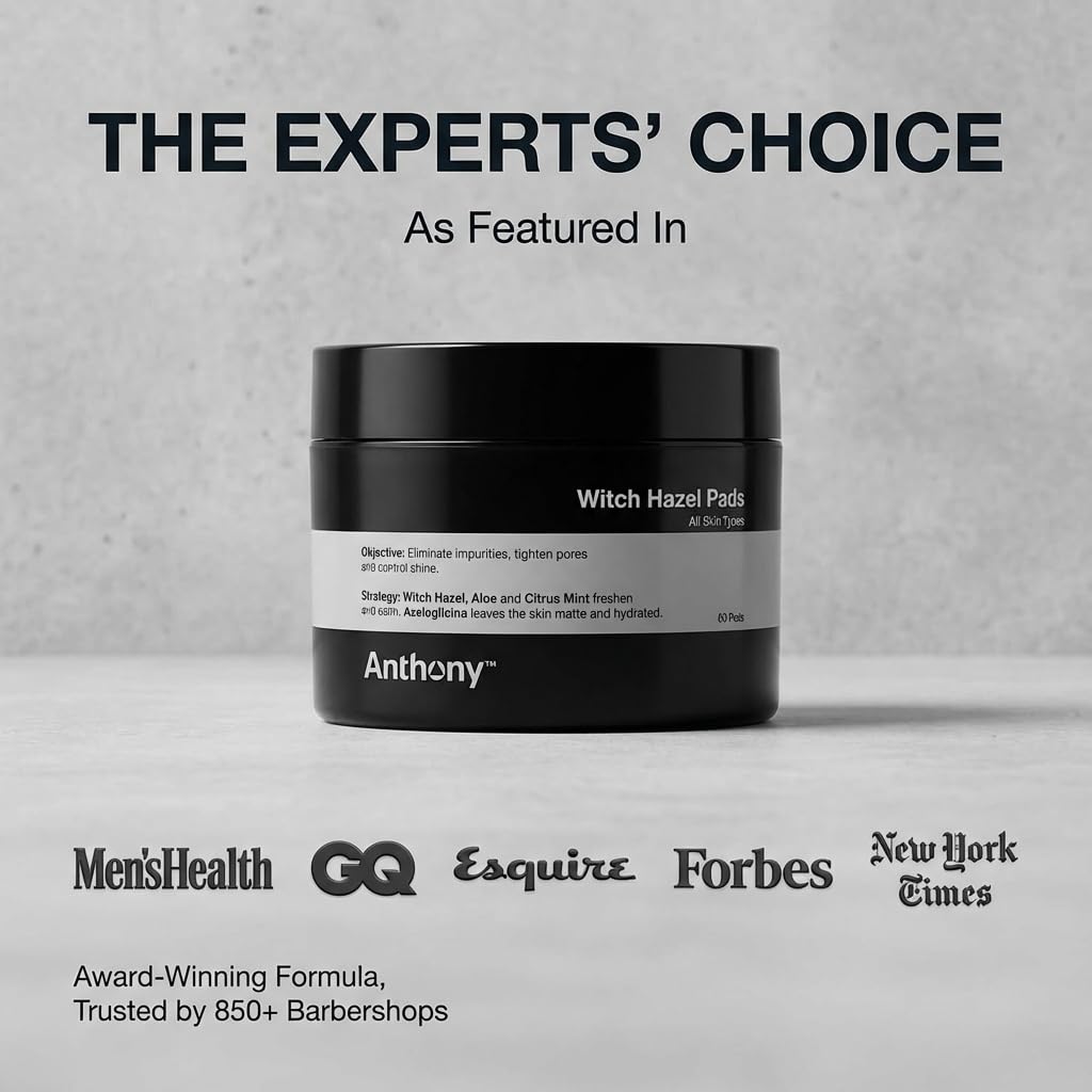 Anthony Witch Hazel Pads Pore Cleaner, 60 Count - Anthony Official Product View 5