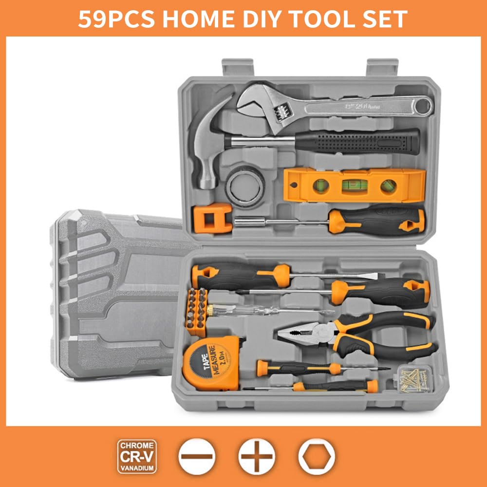 HUIOP Household Tool Kit 59 PCS DIY Household Tool Kit - HUIOP Official Imagery - 7