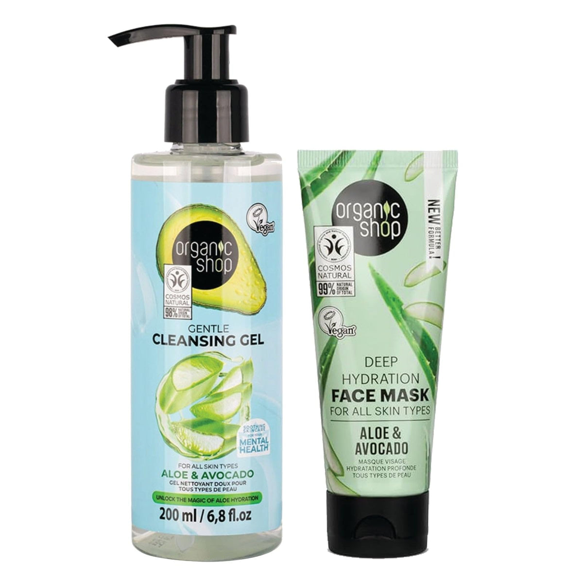 Organic Shop Face Care Set Gentle Cleansing Gel 200 ml Deep - Organic Shop Official Imagery - 2
